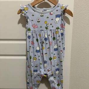 Hanna Andersson Miffy Summer Overalls Rompers 70/6-12m